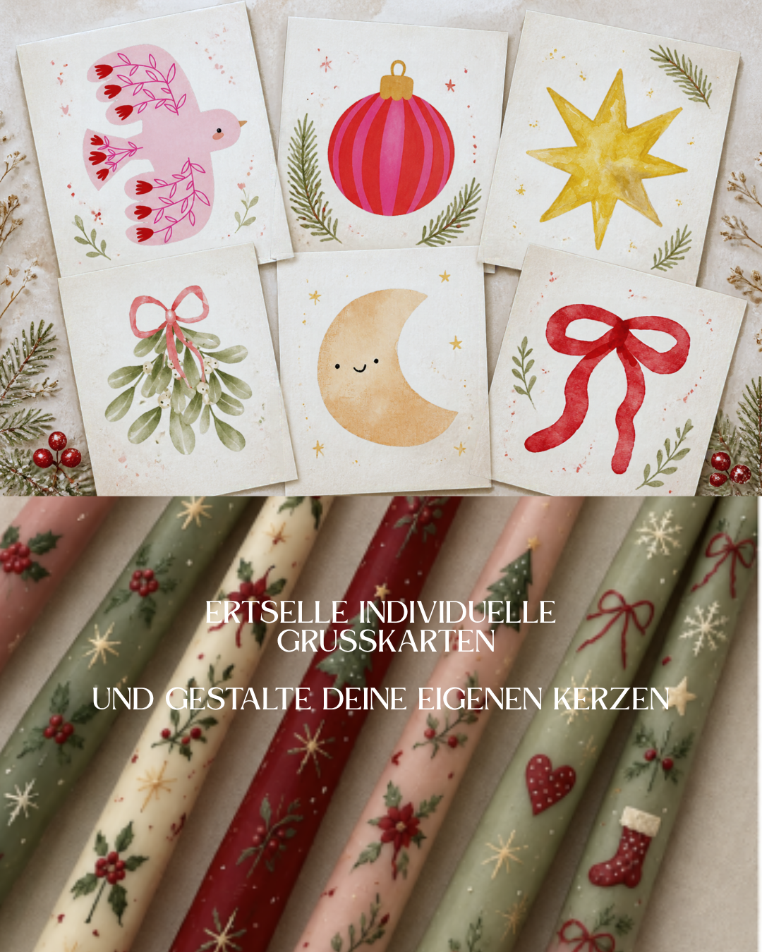 Weihnachtsatelier x Kerzen gestalten im Studio in Dortmund 09.12.2026