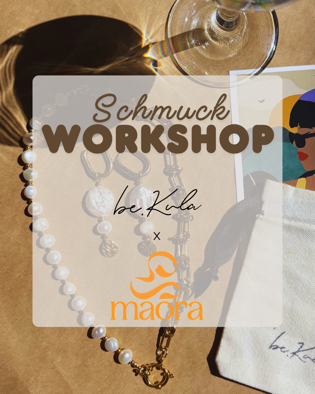 Schmuck Workshop im Café MAORA matcha & coffee Köln 16.05.2026