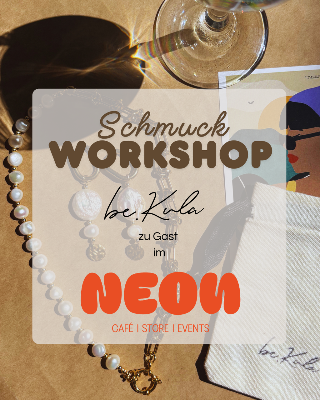 Schmuck Workshop im Café neon Münster 26.04.2026